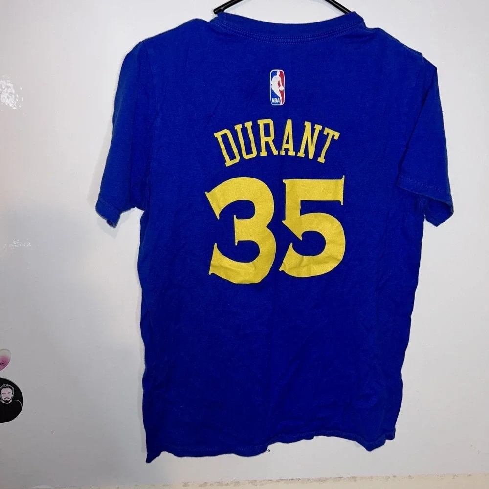 Adidas Golden State Warriors Kevin Durant #35 T Shirt Youth Size‎ L